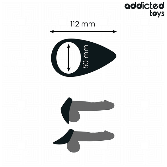 ADDICTED TOYS - ANNEAU PÉNIS EN FORME DE LARME - 7eme ciel