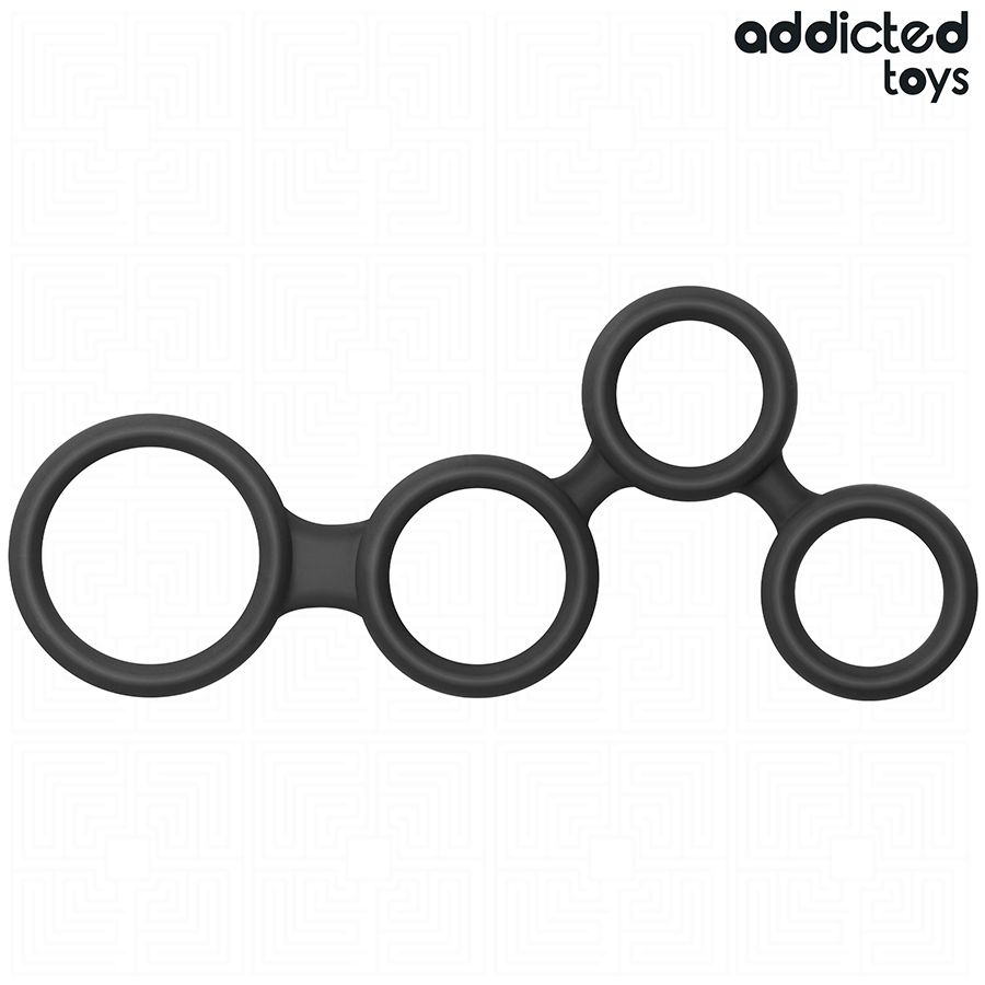 ADDICTED TOYS - ANNEAU PÉNIS AVEC SÉPARATEURS POUR TESTICULES - 7eme ciel