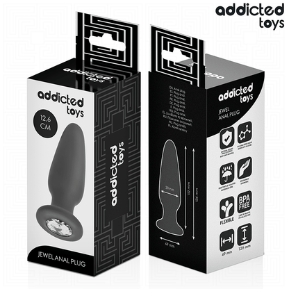 ADDICTED TOYS - PLUG ANAL AVEC BIJOU TAILLE L 12,6 CM - 7eme ciel