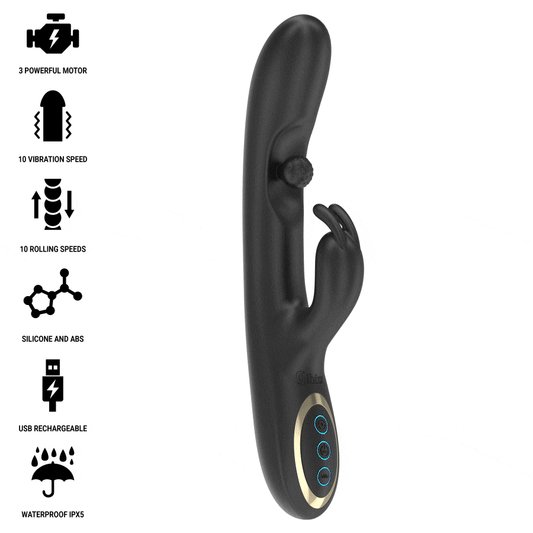 IBIZA - VIBRATEUR RABBIT PUISSANT AVEC PERLE ROULANTE MASSANTE