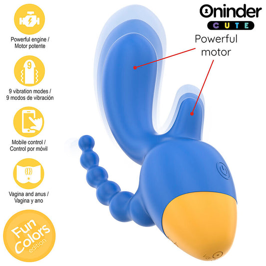 ONINDER CUTE - LOVE 3 SOME TRIPLE VIBRATEUR - APPLICATION GRATUITE DANS LE MONDE ENTIER - 7eme ciel