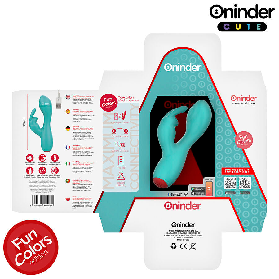 ONINDER CUTE - VIBRATEUR CLITORISÉ LOVE BUNNY G-SPOT - APPLICATION MONDIALE GRATUITE - 7eme ciel