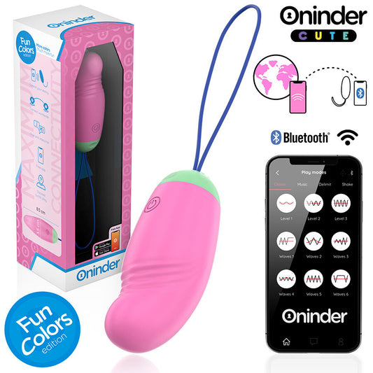 ONINDER CUTE - ŒUF VIBRO-ROTATIF 360° EN SILICONE - APPLICATION GRATUITE DANS LE MONDE ENTIER - 7eme ciel