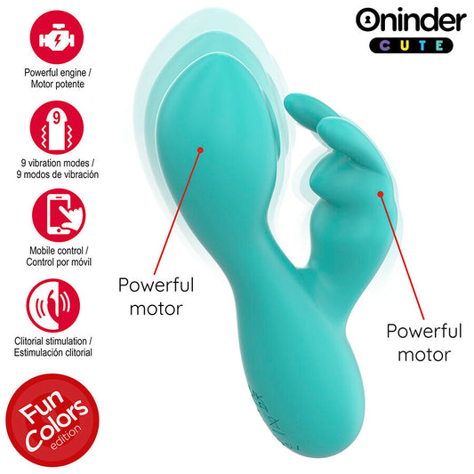 ONINDER CUTE - VIBRATEUR CLITORISÉ LOVE BUNNY G-SPOT - APPLICATION MONDIALE GRATUITE - 7eme ciel