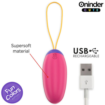 ONINDER CUTE - ŒUF EN SILICONE À VIBRATION ET À ONDE AMOUREUX - APPLICATION GRATUITE DANS LE MONDE ENTIER - 7eme ciel
