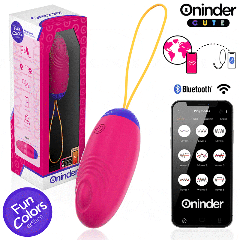 ONINDER CUTE - ŒUF EN SILICONE À VIBRATION ET À ONDE AMOUREUX - APPLICATION GRATUITE DANS LE MONDE ENTIER - 7eme ciel