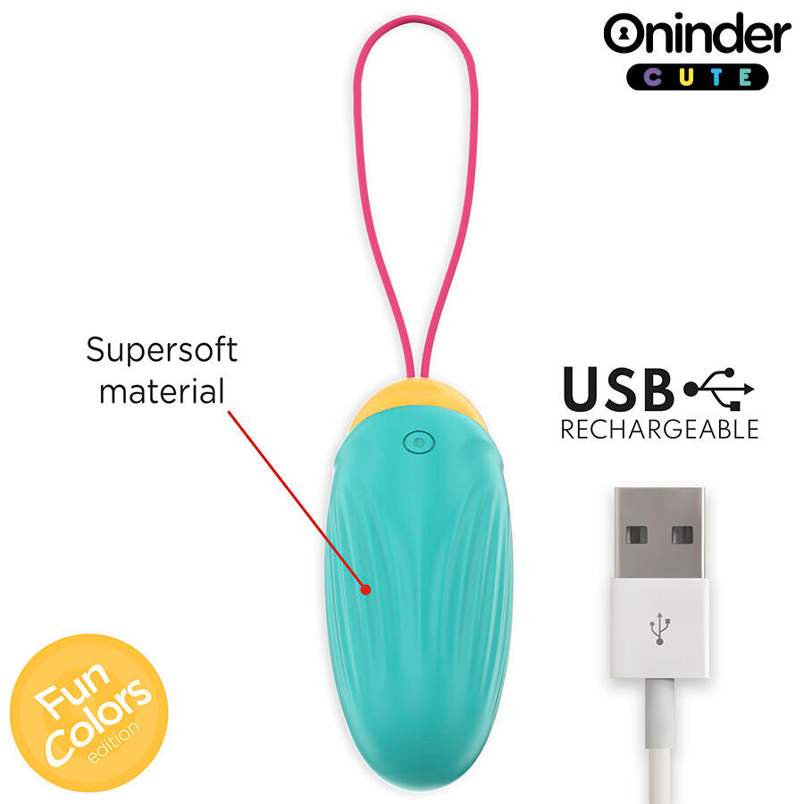 ONINDER CUTE - ŒUF VIBRO-ROTATIF EN SILICONE AVEC PIERRE PRÉCIEUSE - APPLICATION GRATUITE DANS LE MONDE ENTIER - 7eme ciel