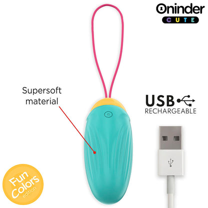 ONINDER CUTE - ŒUF VIBRO-ROTATIF EN SILICONE AVEC PIERRE PRÉCIEUSE - APPLICATION GRATUITE DANS LE MONDE ENTIER - 7eme ciel