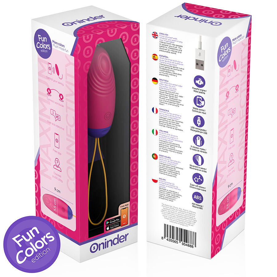 ONINDER CUTE - ŒUF EN SILICONE À VIBRATION ET À ONDE AMOUREUX - APPLICATION GRATUITE DANS LE MONDE ENTIER - 7eme ciel