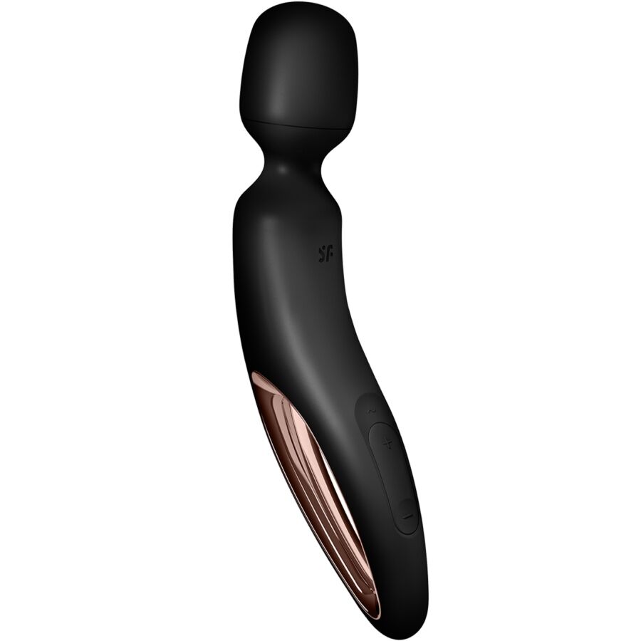 SATISFYER - MASSEUR VIBRANT WAND ERLAND NOIR - 7eme ciel