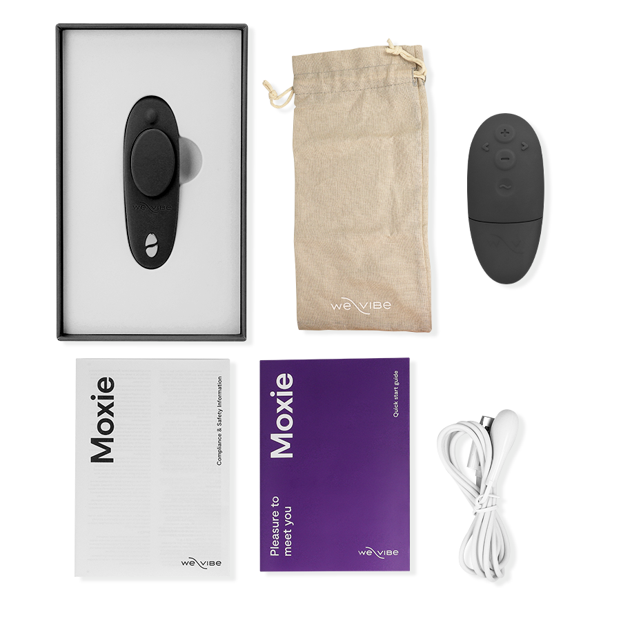 WE-VIBE - VIBRATEUR CLITORAL MOXIE + NOIR - 7eme ciel
