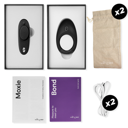 WE-VIBE - TEASE US SET BOND + MOXIE - 7eme ciel