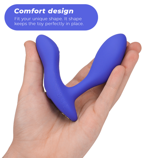 WE-VIBE - MASSEUR DE PROSTATE VECTOR+ BLEU - 7eme ciel