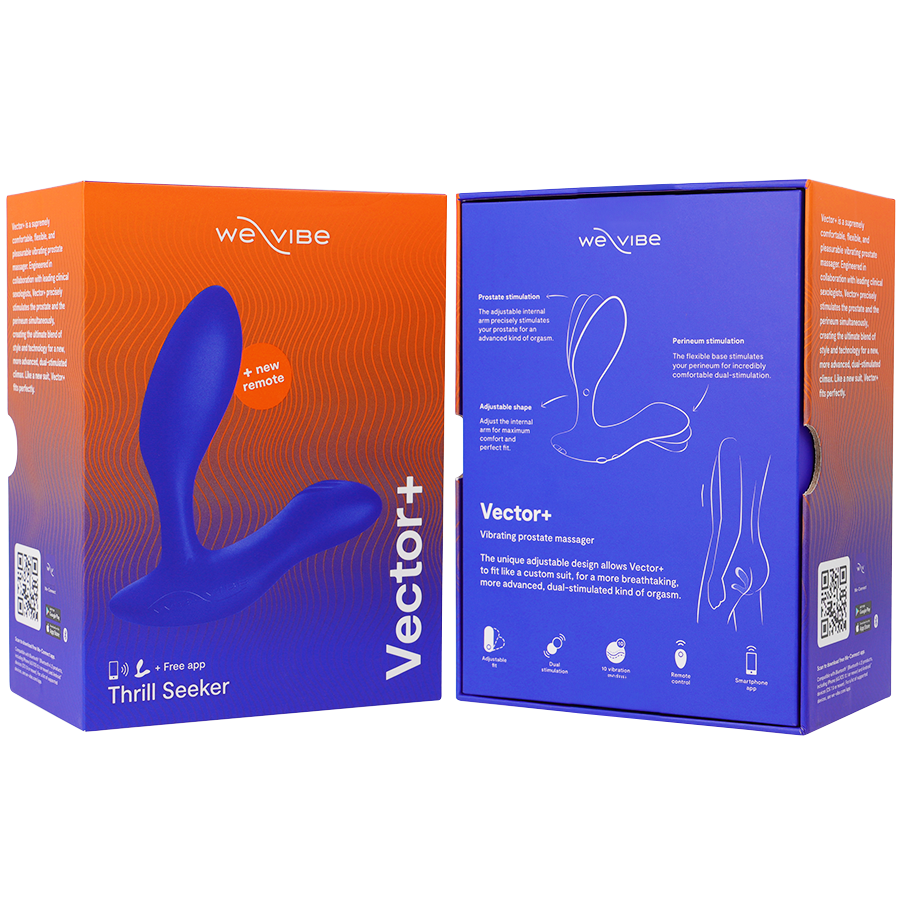 WE-VIBE - MASSEUR DE PROSTATE VECTOR+ BLEU - 7eme ciel