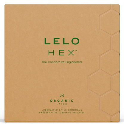 LELO - HEX BOÎTE DE PRÉSERVATIFS BIOLOGIQUES 36 UNITÉS