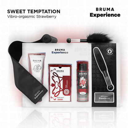 BRUMA XPERIENCE - KIT TENTATION VIBRO-ORGASMIQUE À LA FRAISE DOUCE