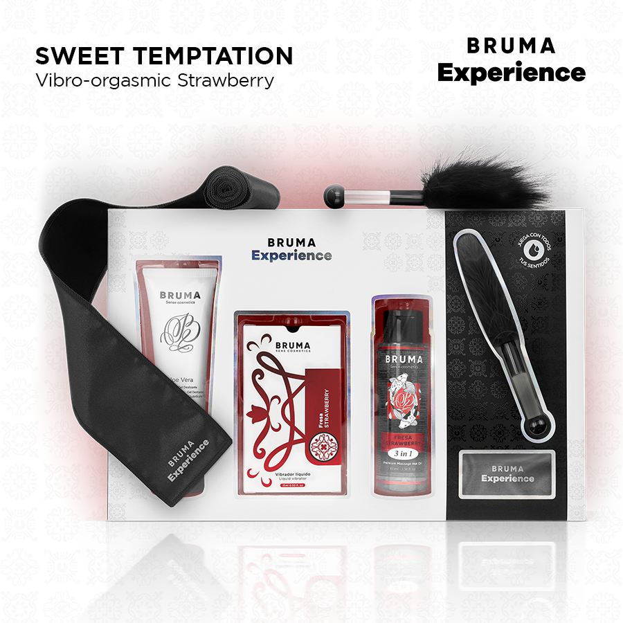 BRUMA XPERIENCE - KIT TENTATION VIBRO-ORGASMIQUE À LA FRAISE DOUCE - 7eme ciel