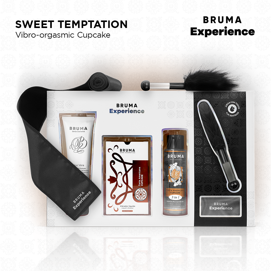 BRUMA XPERIENCE - KIT TENTATION DOUCE GÂTEAU AMÉRICAIN VIBRO-ORGASMIQUE - 7eme ciel
