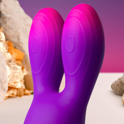 ROCKS-OFF - GLO-GIRL BUNNY VIBRATEUR FLEXIBLE VIOLET - 7eme ciel