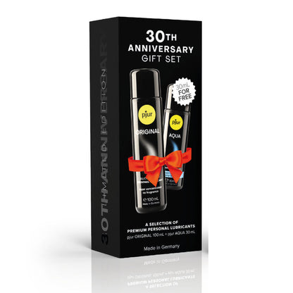PJUR - COFFRET 30E ANNIVERSAIRE PJUR ORIGINAL 100 ML + PJUR AQUA 30 ML EN CADEAU