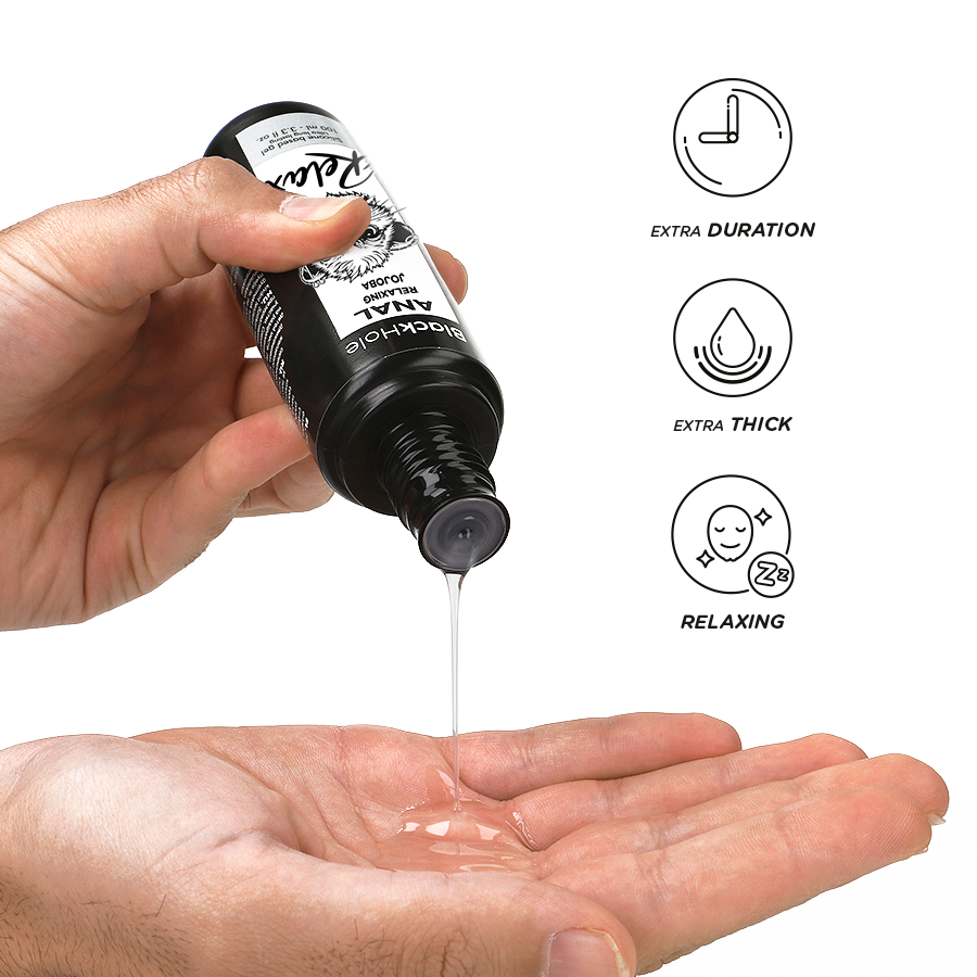 BLACK HOLE - RELAXANT ANAL JOJOBA RELAX BASE SILICONE 100 ML - 7eme ciel