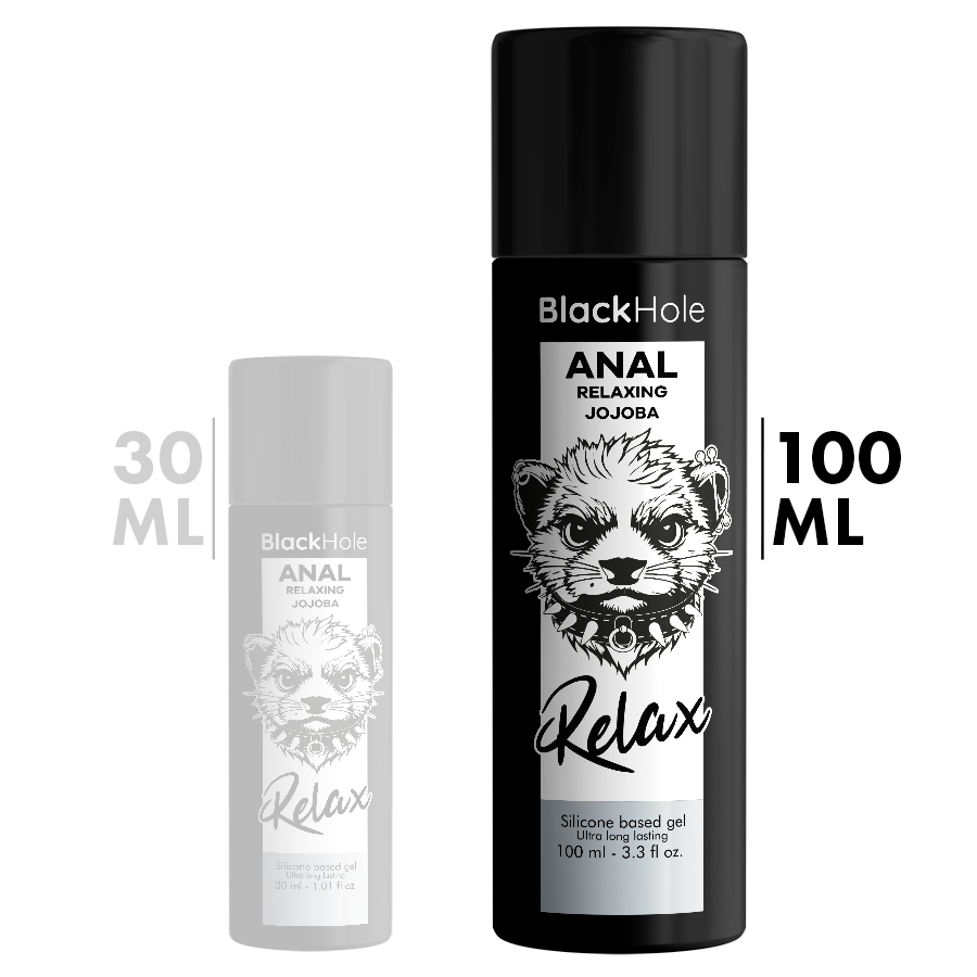 BLACK HOLE - RELAXANT ANAL JOJOBA RELAX BASE SILICONE 100 ML - 7eme ciel