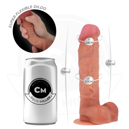 COCK MILLER - GODE ARTICULABLE HYPERRÉALISTE 17,8 CM - 7eme ciel