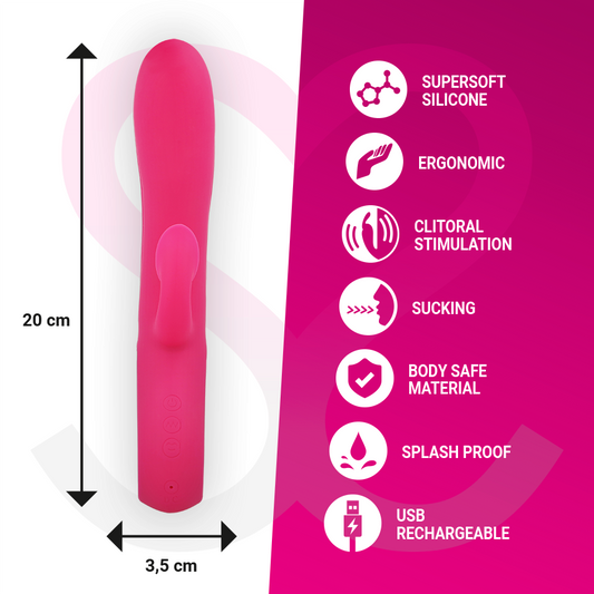 MORESSA - DUSTIN ASPIRATION CLITORIDIENNE ET VIBRATIONS PUISSANTES SILICONE PREMIUM RECHARGEABLE - 7eme ciel