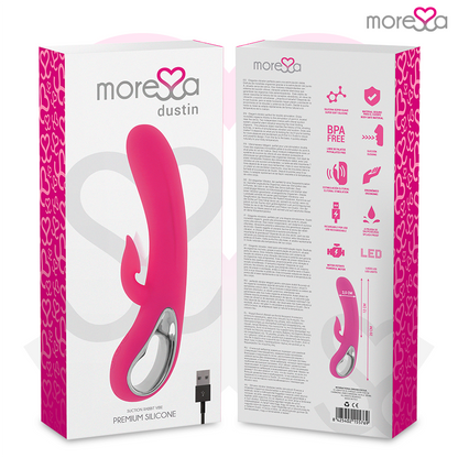 MORESSA - DUSTIN ASPIRATION CLITORIDIENNE ET VIBRATIONS PUISSANTES SILICONE PREMIUM RECHARGEABLE