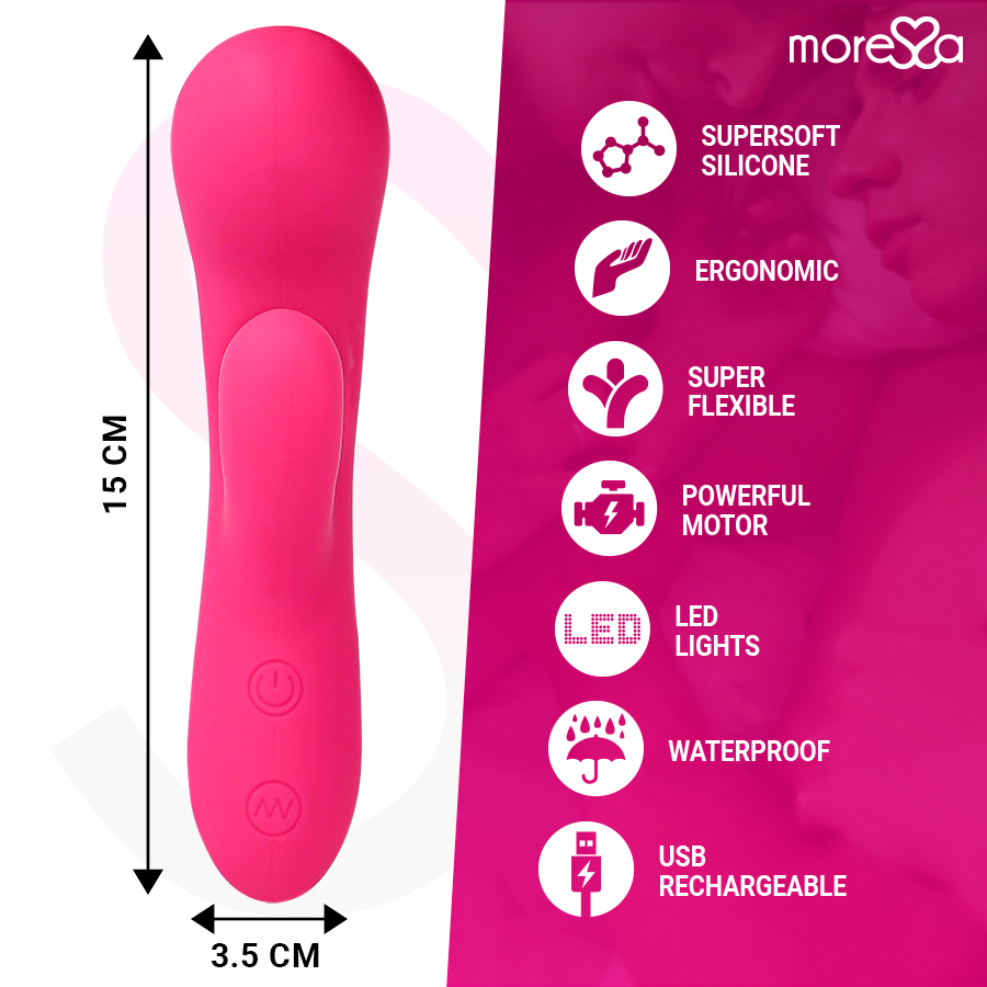 MORESSA - JERRY RECHARGEABLE EN SILICONE PREMIUM - 7eme ciel