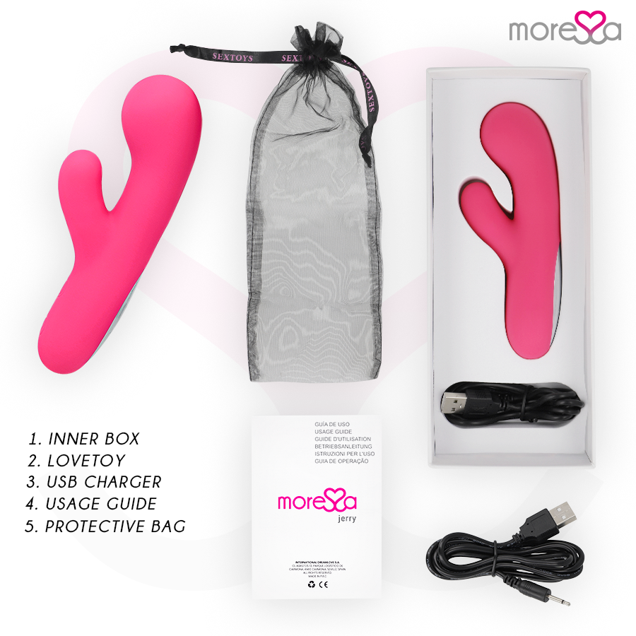 MORESSA - JERRY RECHARGEABLE EN SILICONE PREMIUM - 7eme ciel