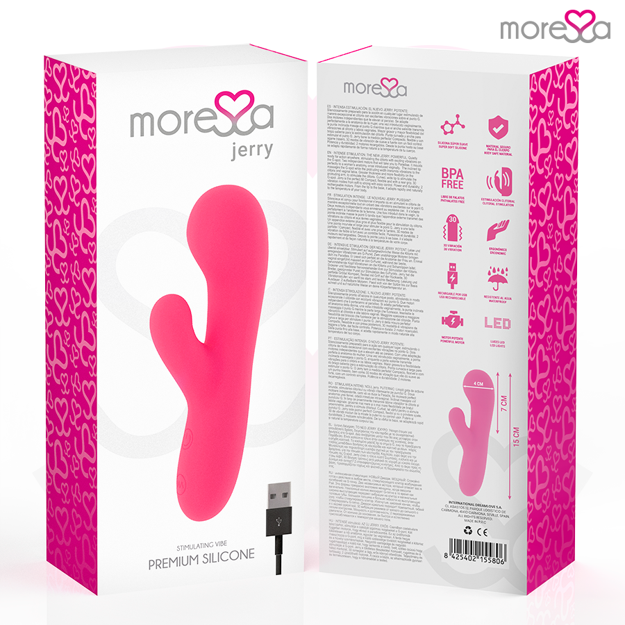 MORESSA - JERRY RECHARGEABLE EN SILICONE PREMIUM - 7eme ciel