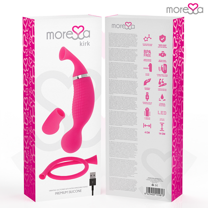 MORESSA - KIRK DUO ASPIRATION + MASSEUR MULTI-PERFORMANCES SILICONE PREMIUM RECHARGEABLE