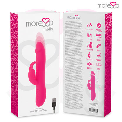 MORESSA - MOLLY RECHARGEABLE EN SILICONE PREMIUM - 7eme ciel