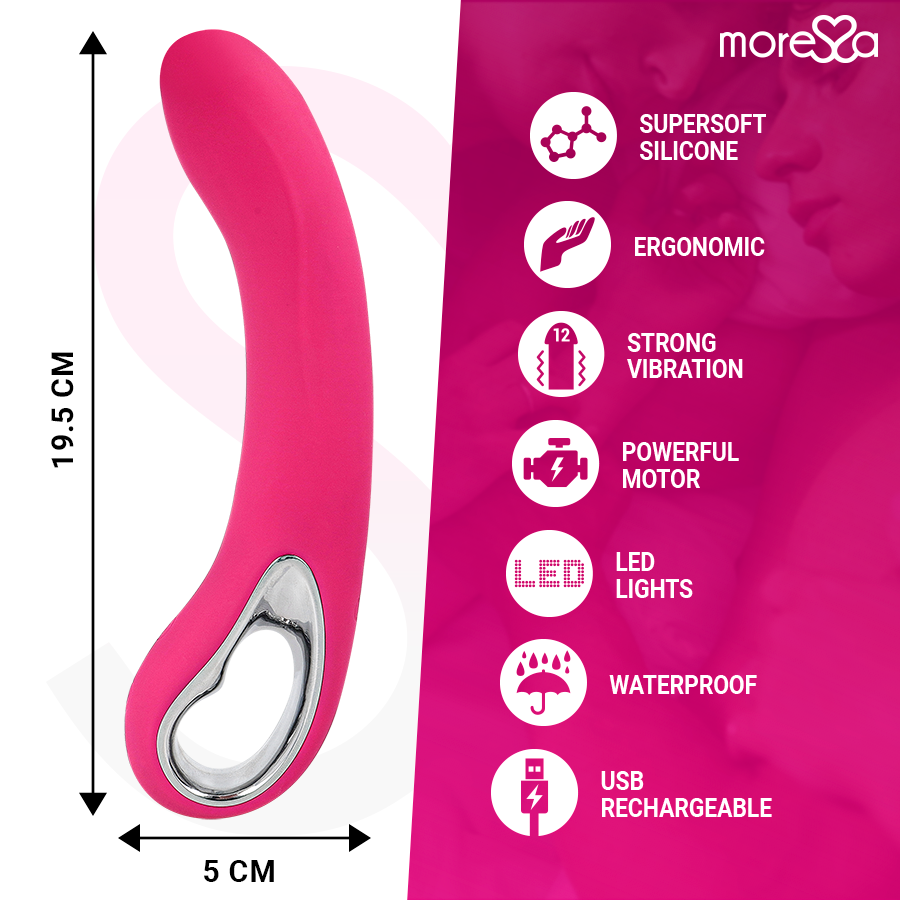 MORESSA - NELSON RECHARGEABLE EN SILICONE PREMIUM - 7eme ciel