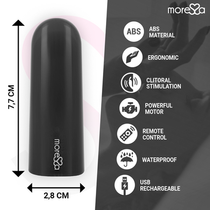 MORESSA - NIX VIBRATEUR TÉLÉCOMMANDE NOIR - 7eme ciel