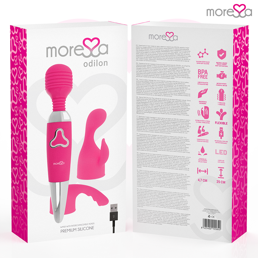MORESSA - ODILON RECHARGEABLE EN SILICONE PREMIUM - 7eme ciel