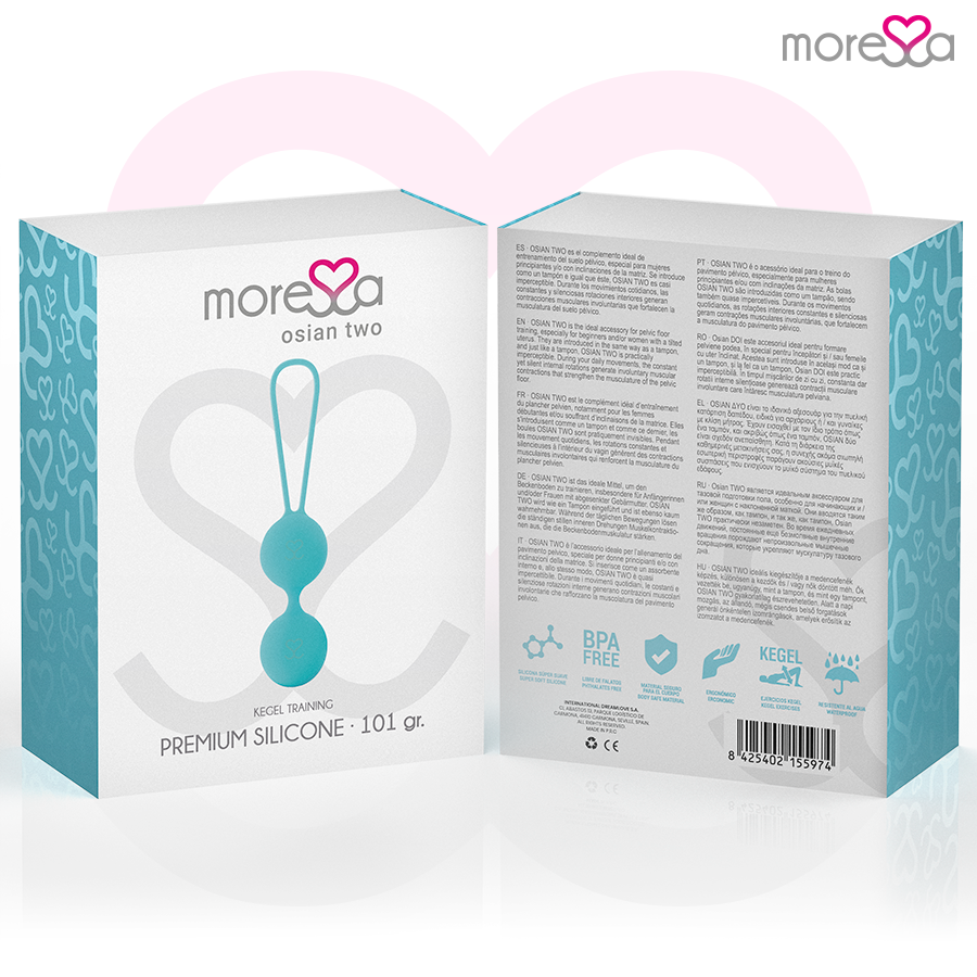 MORESSA - OSIAN DEUX SILICONE TURQUOISE PREMIUM - 7eme ciel