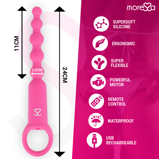 MORESSA - RONIE TÉLÉCOMMANDE PLAISIR ANAL ROSE - 7eme ciel