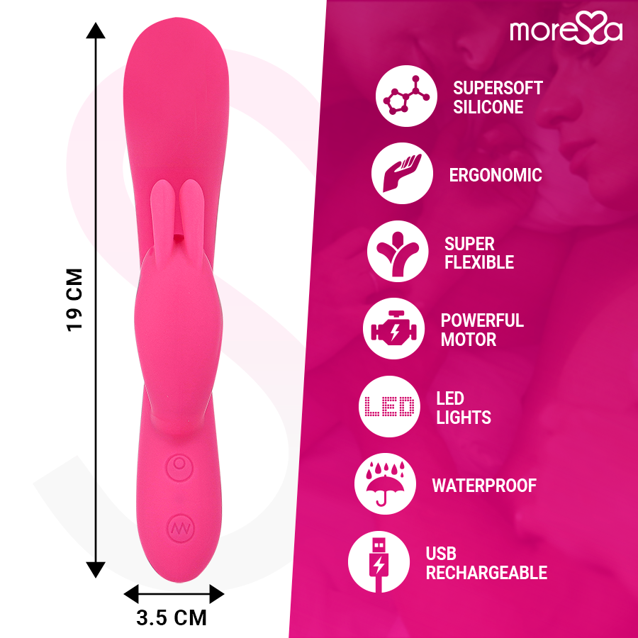 MORESSA - TELMO RECHARGEABLE EN SILICONE PREMIUM - 7eme ciel