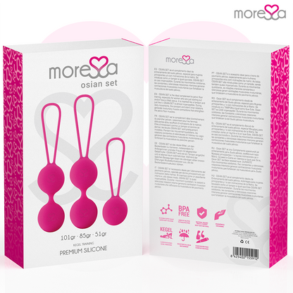 MORESSA - OSIAN SET PREMIUM SILICONE ROSE (Osian One - 51 g | Osian Two - 101 g | Osian Three 85 g)