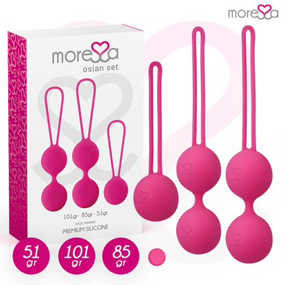 MORESSA - OSIAN SET PREMIUM SILICONE ROSE (Osian One - 51 g | Osian Two - 101 g | Osian Three 85 g)