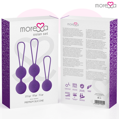 MORESSA - OSIAN SET PREMIUM SILICONE LILAS - 7eme ciel