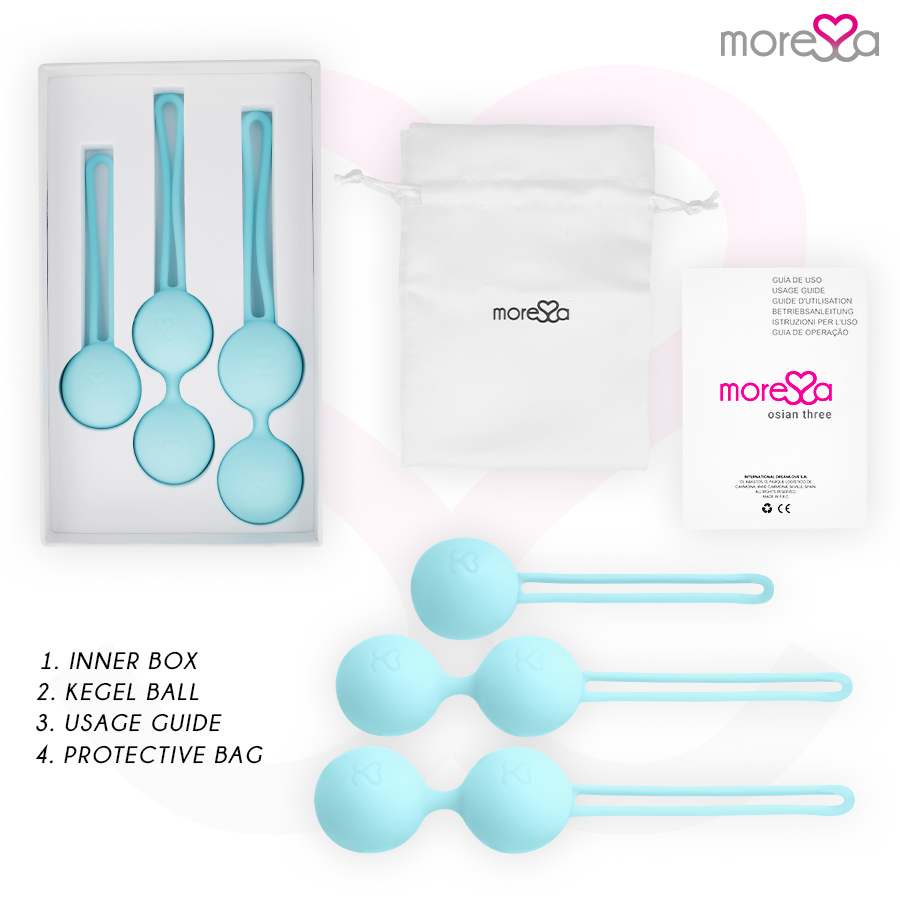 MORESSA - ENSEMBLE OSIAN SILICONE TURQUOISE PREMIUM - 7eme ciel