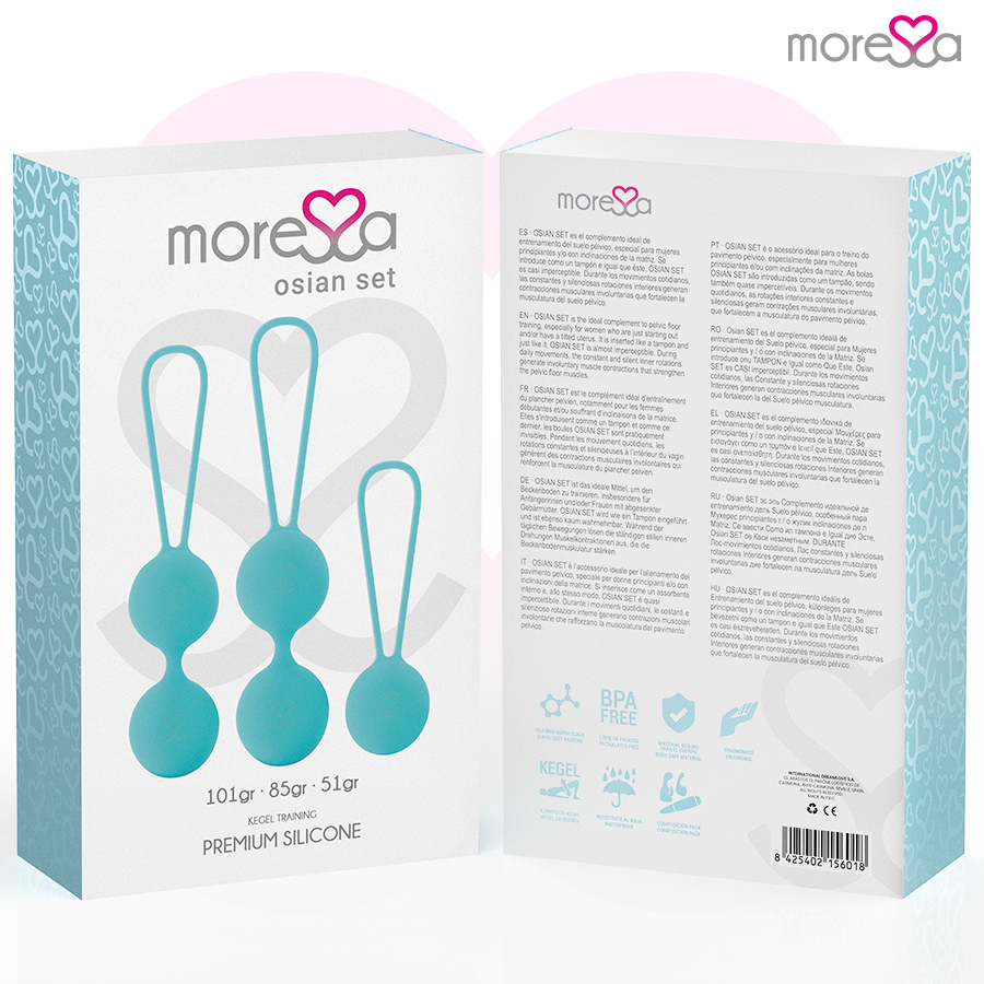 MORESSA - ENSEMBLE OSIAN SILICONE TURQUOISE PREMIUM - 7eme ciel