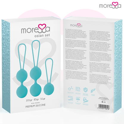 MORESSA - ENSEMBLE OSIAN SILICONE TURQUOISE PREMIUM - 7eme ciel