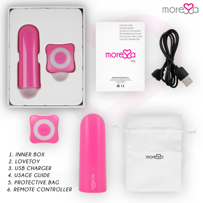 MORESSA - NIX VIBRATEUR TÉLÉCOMMANDE ROSE - 7eme ciel