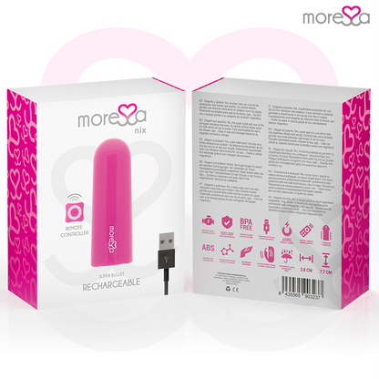 MORESSA - NIX VIBRATEUR TÉLÉCOMMANDE ROSE - 7eme ciel