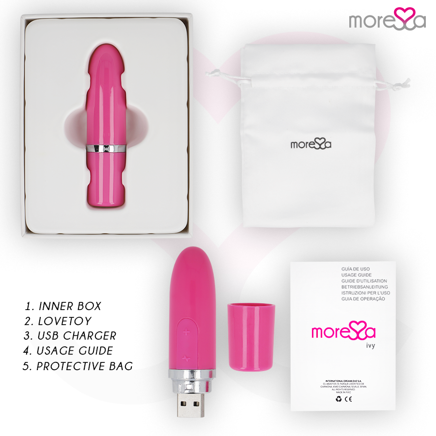 MORESSA - IVY VIBRATEUR STIMULATEUR VOYAGE ROSE - 7eme ciel
