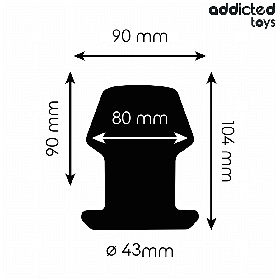 ADDICTED TOYS - PLUG ANAL CREUX EXTRÊME TAILLE L 10,4 CM - 7eme ciel